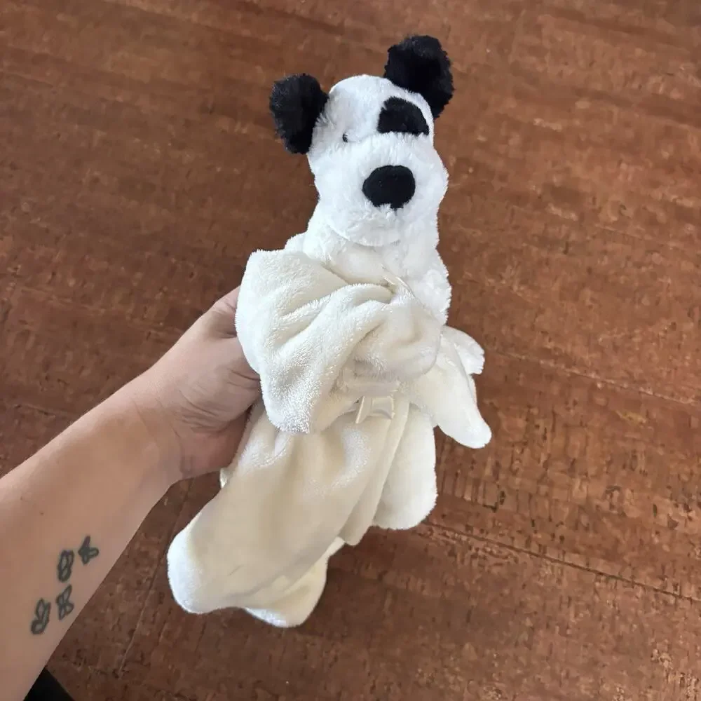 Jellycat London Puppy Dog Spot Plush Security Blanket Plush Baby Blankie